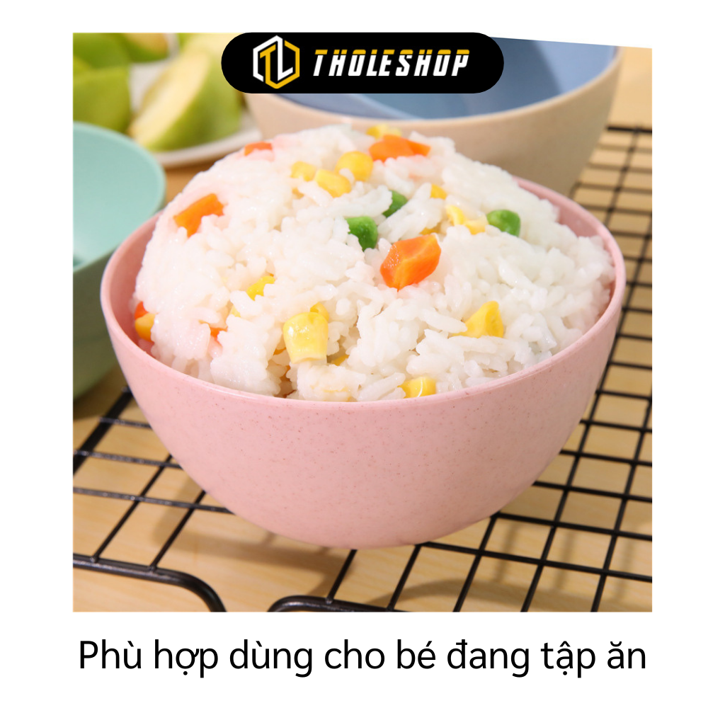 Chén lúa mạch - Chén ăn cơm nhựa lúa mạch đựng thức ăn đẹp - Chén ăn dặm lúa mạch cho bé, an toàn
