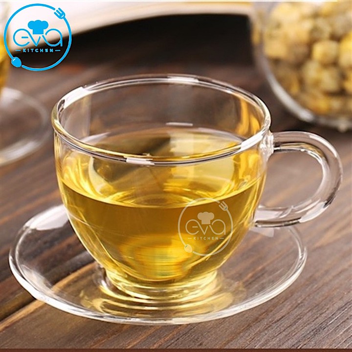 [HCM]Bộ Tách Và Dĩa Lót Thuỷ Tinh Chịu Nhiệt Cao Cấp M2847