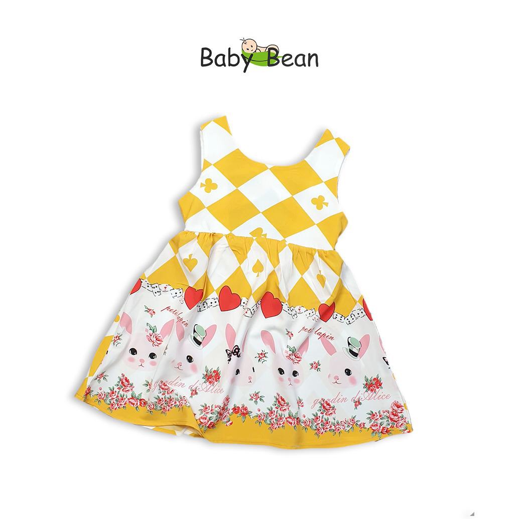 Váy Đầm Lụa 2 Dây Chéo Lưng Bé Gái BabyBean (10kg-35kg)