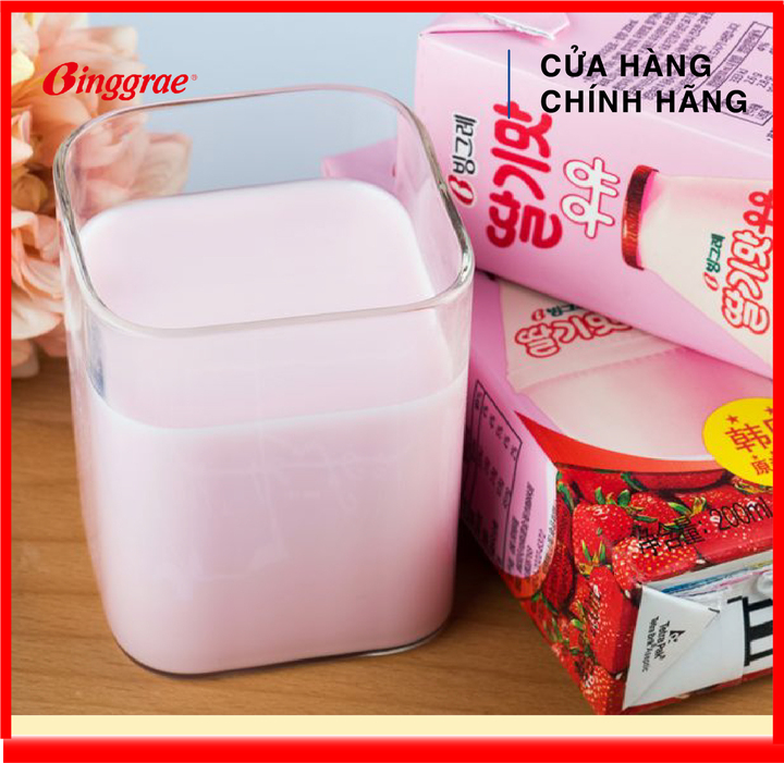 [HÀNG CÔNG TY NHẬP KHẨU] Sữa Dâu Binggrae 1 hộp