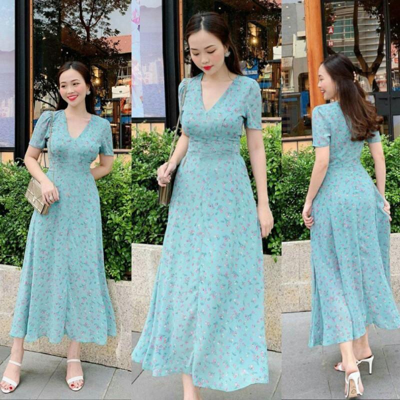 [HCM]Đầm Hoa Nhí Siêu Xinh Nana Phong Cách Hàn Quốc Cực Hot Kèm Ảnh Thật