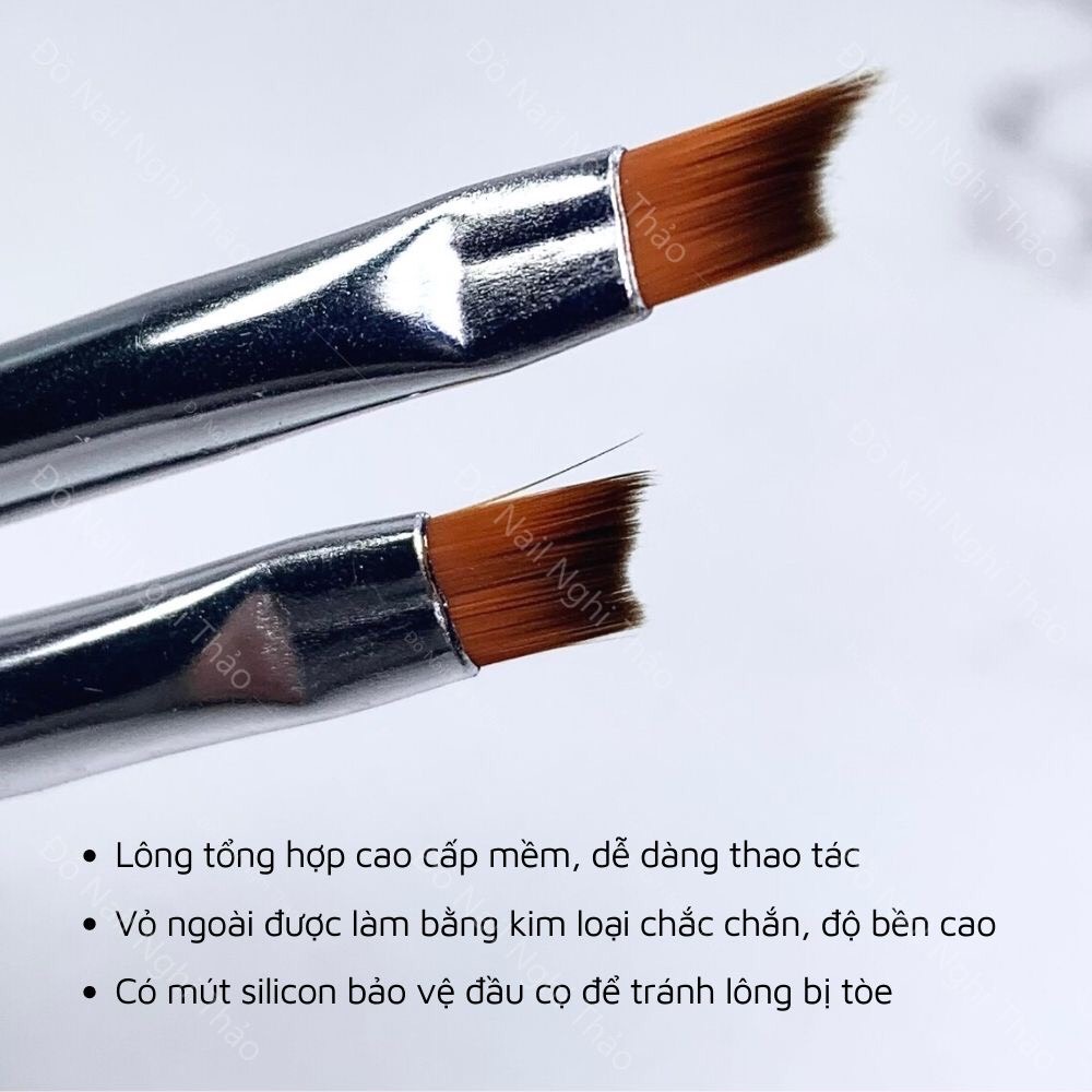 Cọ phen đầu móng đầu dạng xéo.