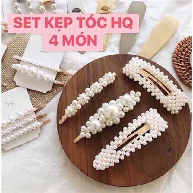 Set 4 Kẹp Tóc Hàn Quốc Xinh Xắn