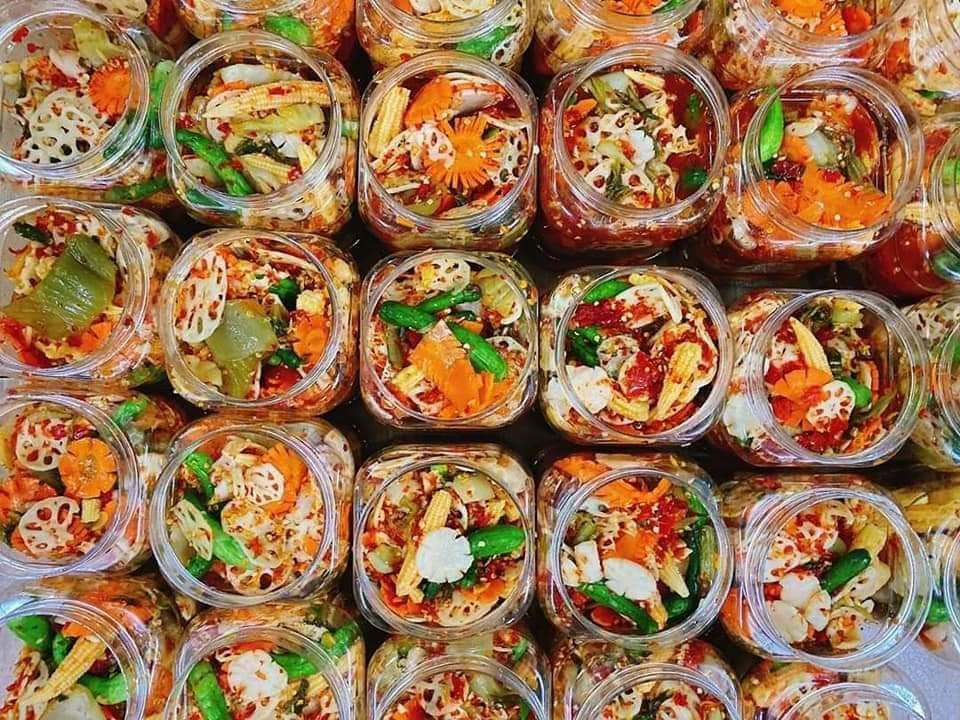 Kim chi dưa nụ củ sen 500g