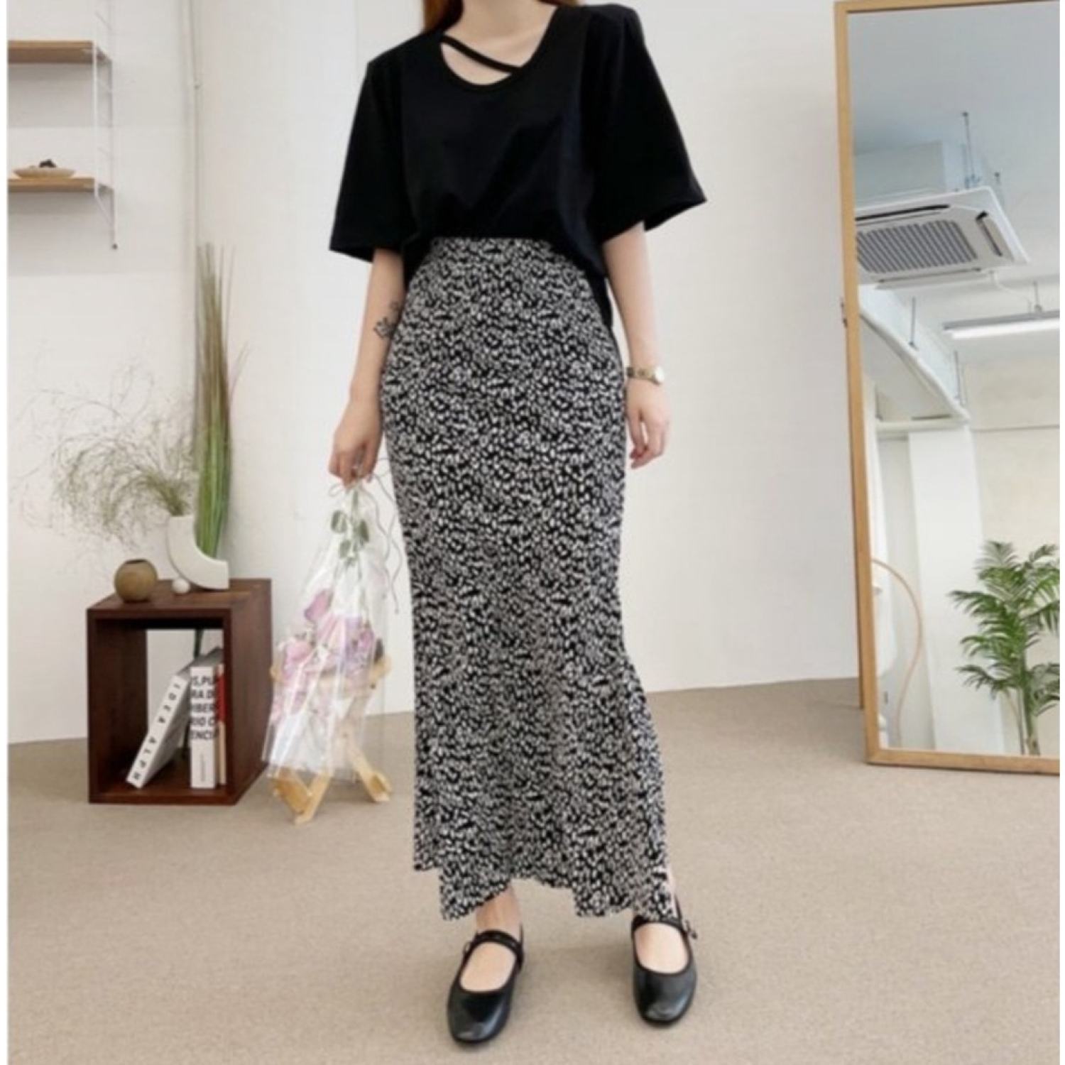 [ogniM Seoul] Chân váy da beo phong cách Hàn Quốc (Made in Korea)