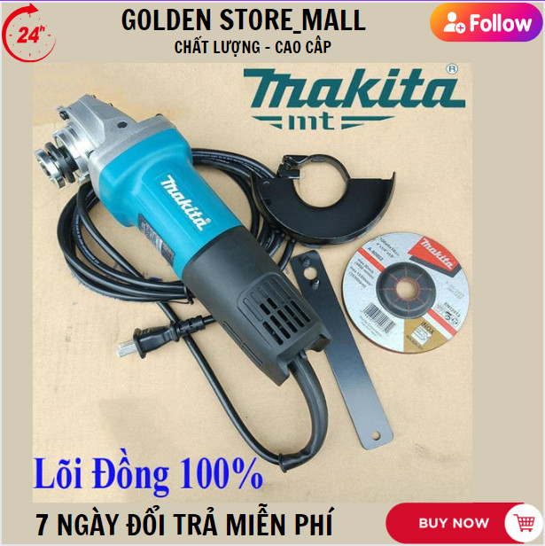 (Chính Hãng) Máy Mài MAKITA 9553NB Nhật Bản (2024) công tắc gạt đuôi bền vình viễn - 100% dây đồng - Máy mài cầm tay - Máy mài góc.Bảo Hành 12 tháng
