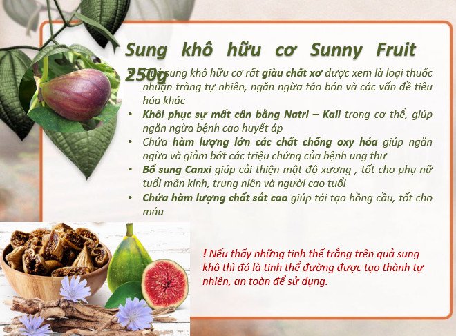 Trái cây sấy dẻo hữu cơ Sunny Fruit