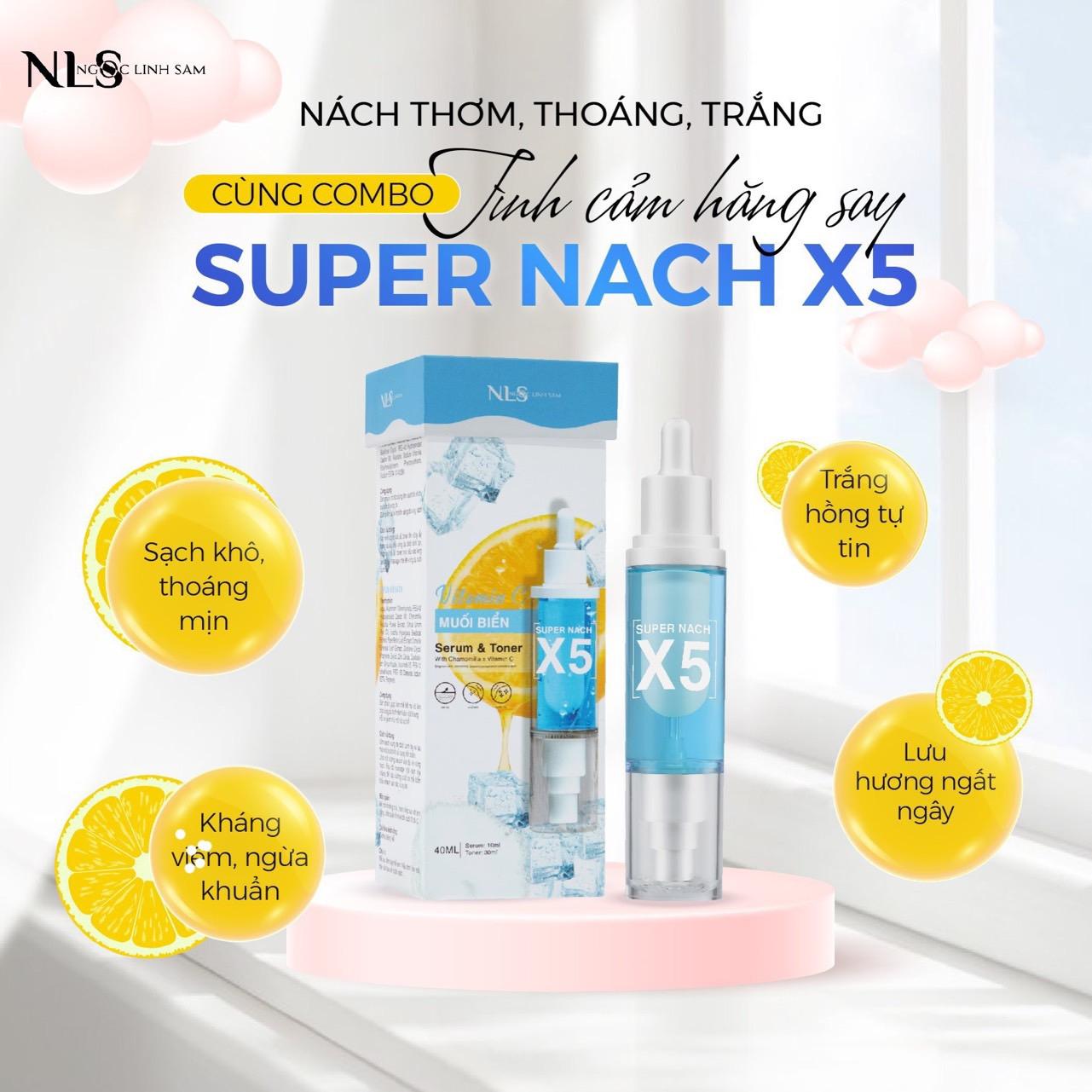 XỊT KHỬ MÙI SUPER NÁCH X5