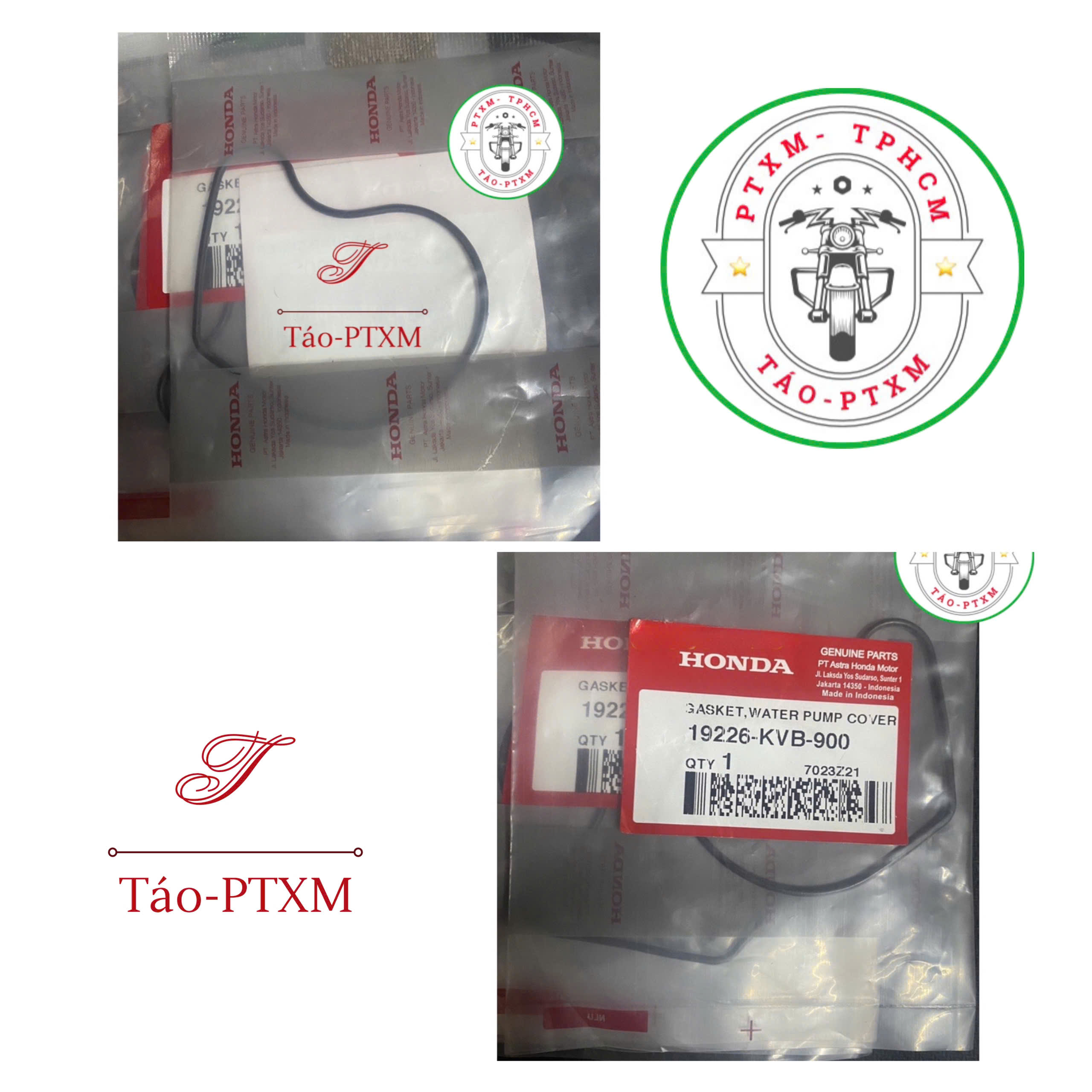 Sim (gioăng) nắp bơm nước xe Air Blade 110 (Ab110)/Click 110/ SCR/ LEAD 110 chính hãng