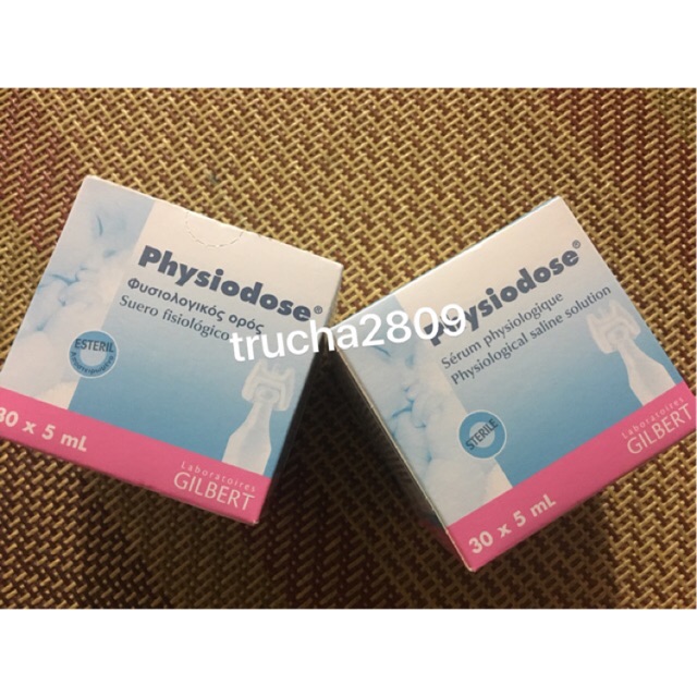 Nước muối sinh lý nhỏ mũi physiodose