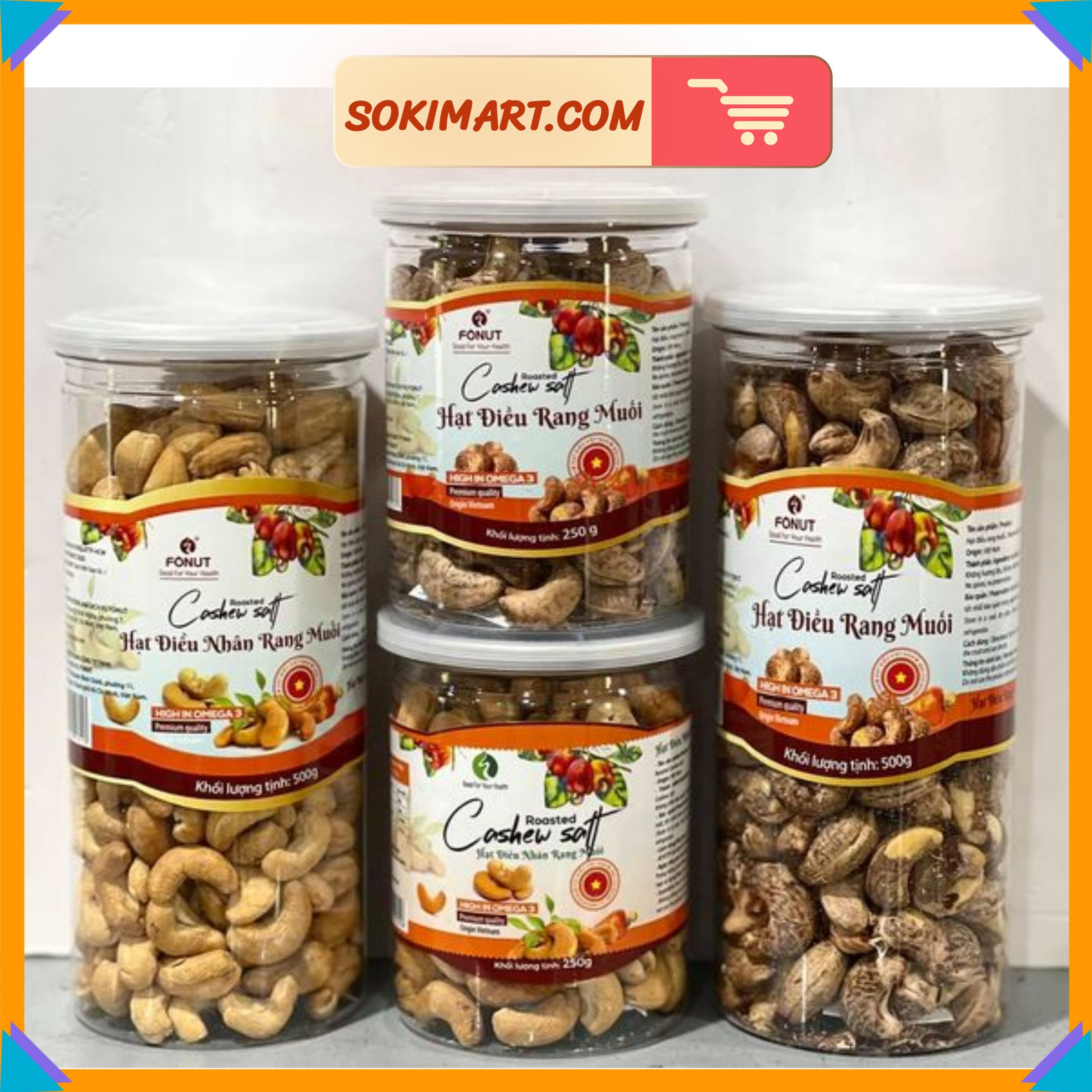 Hạt điều vỏ lụa Bình Phước - 500g