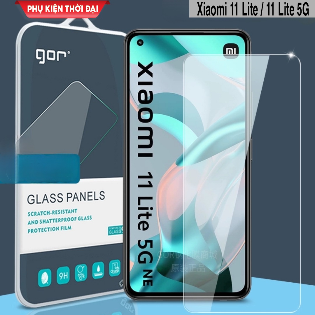 Cường lực Xiaomi Mi 11 Lite / Mi 11 Lite 5G / Xiaomi 12 Lite hiệu Gor trong suốt trơn mượt hạn chế vân