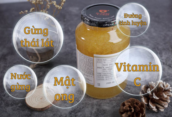 [HCM FREE SHIP] MẬT ONG GỪNG HÀN QUỐC - HŨ 1KG