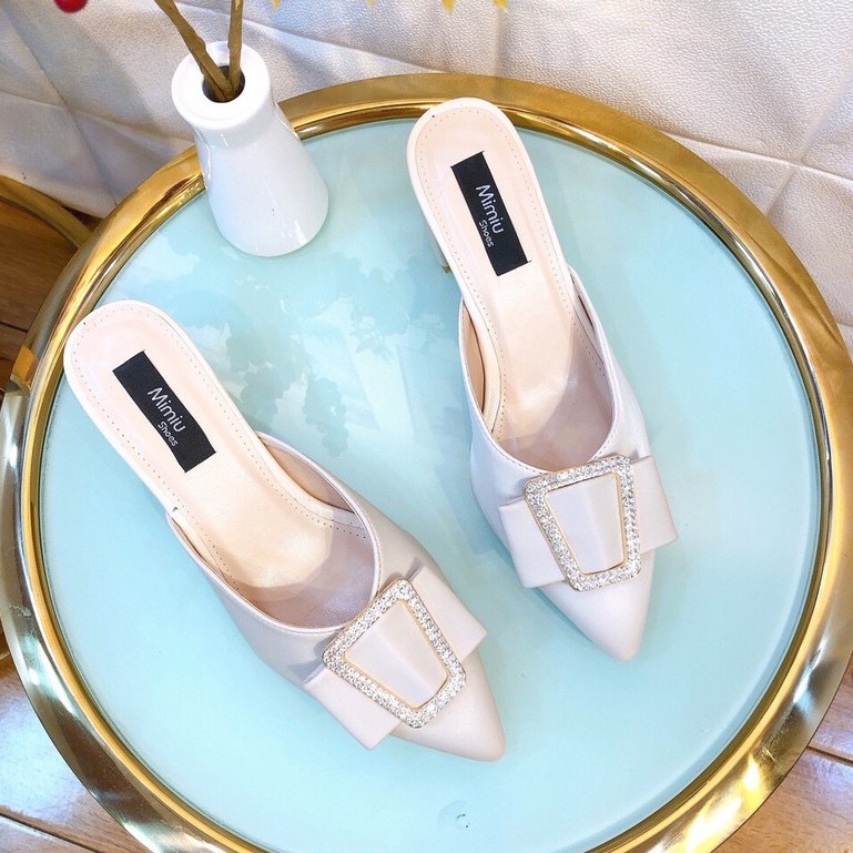 >> BÁO GIÁ GIÀY NỮ SỤC MÓC VUÔNG MŨI NHỌN ĐẾ 3P | Shopee Lazada Sendo Tiki mới nhất 80 Giày Sục Nữ, Giày Cao Gót Nữ Đế Vuông Thời Trang, Mũi Nhọn Hở Gót Da Bóng, Gót Cao 5P