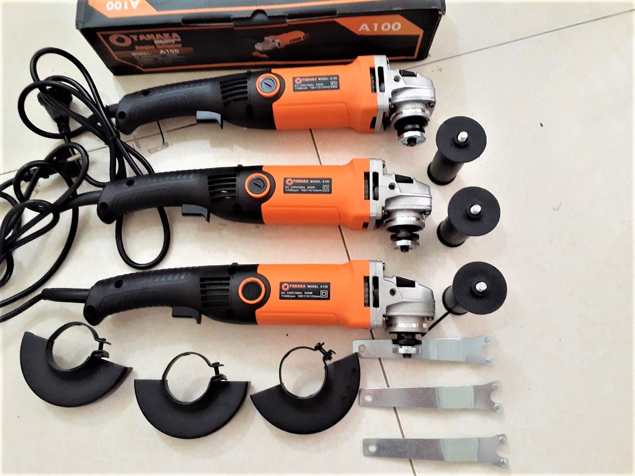 Combo máy mài kèm lưỡi cưa xích cắt cây