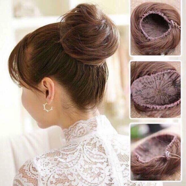 ✴◄✕ Tóc búi củ tỏi - Búi tròn cực xh