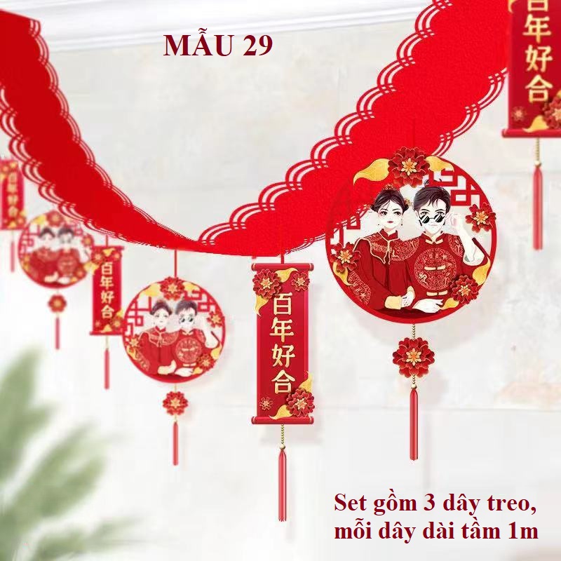 Set trang trí trần nhà ngày cưới