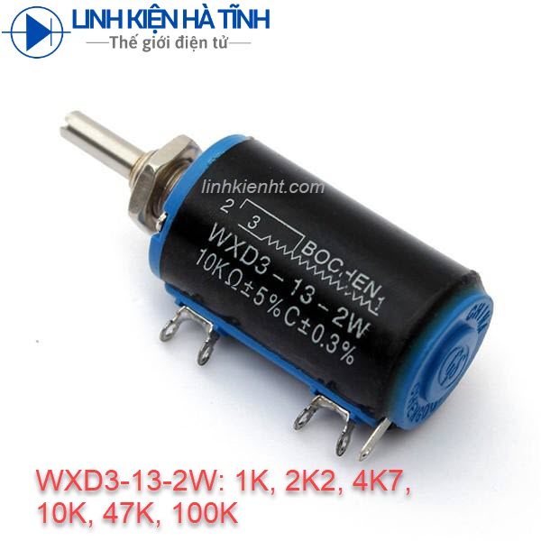 Wxd3-13-2w chiết áp đa vòng quay chính xác các giá trị 1k, 2k2, 4k7, 10k, 47k, 100k