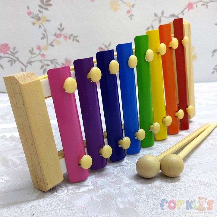 Đàn Gỗ 8 Thanh Cho Bé Đồ Chơi Nhạc Cụ Cho Bé
