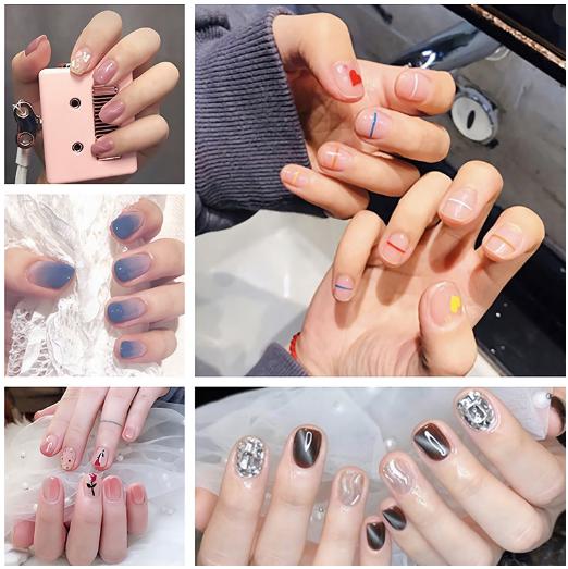 Bộ dán móng tay nail sticker gồm 14 móng mã DA241 - DA260
