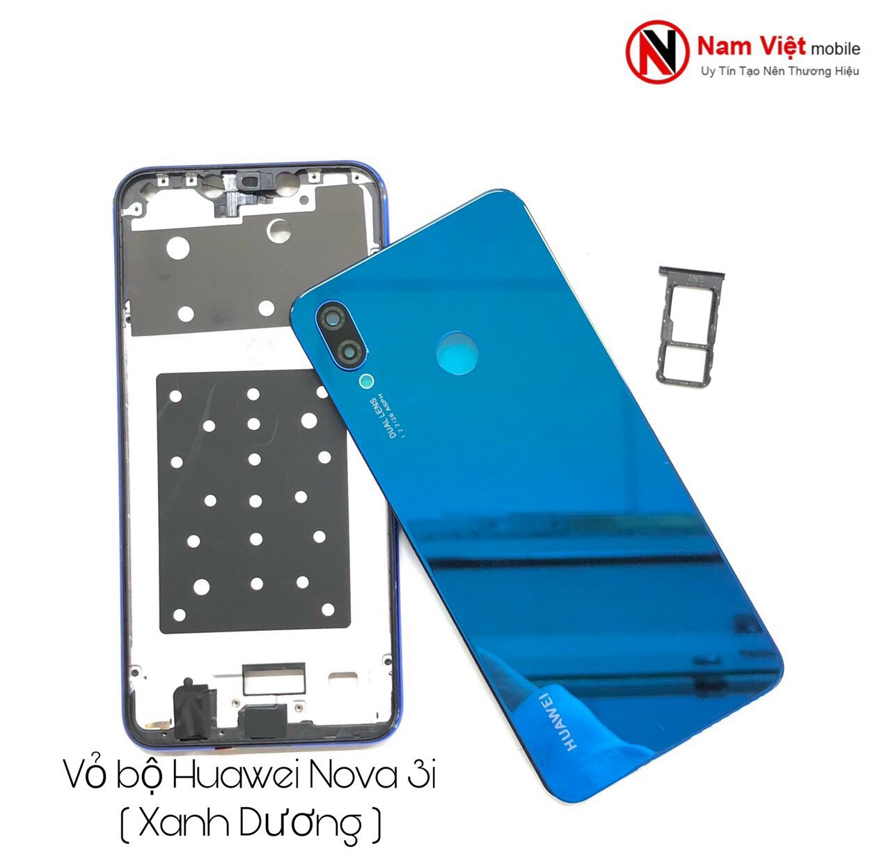 VỎ SƯỜN + KHUNG MÀN HÌNH HUAWEI NOVA 3i ZIN