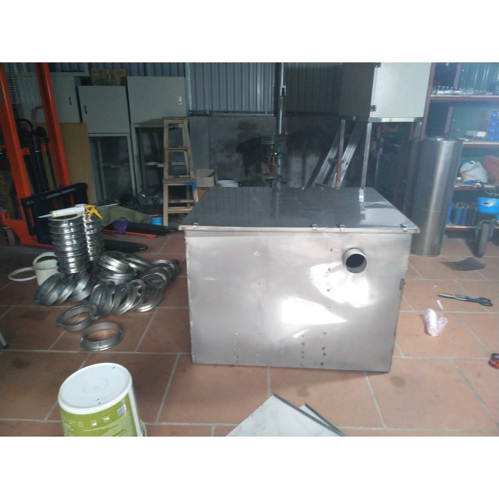 Bể Tách Mỡ Chất Liệu Inox Loại 50 Lít - Bẫy Mỡ