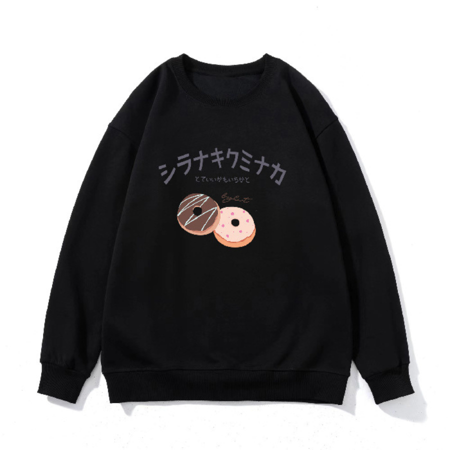 Áo sweater nam nữ unisex mèo lười nỉ lót bông form rộng