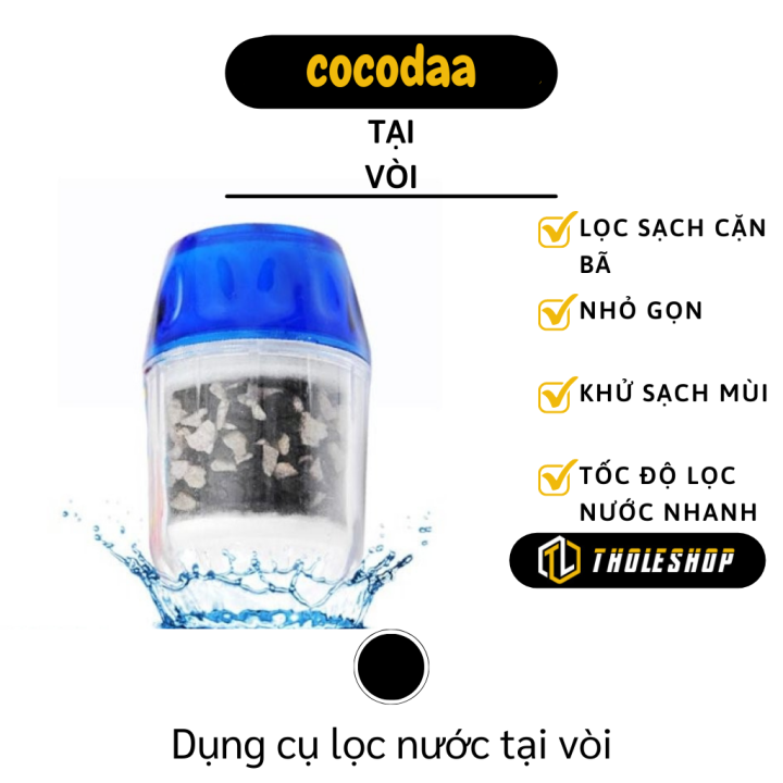 Đầu lọc nước tại vòi, loại bỏ các độc tố, khử mùi nước - Đầu lọc nước sạch