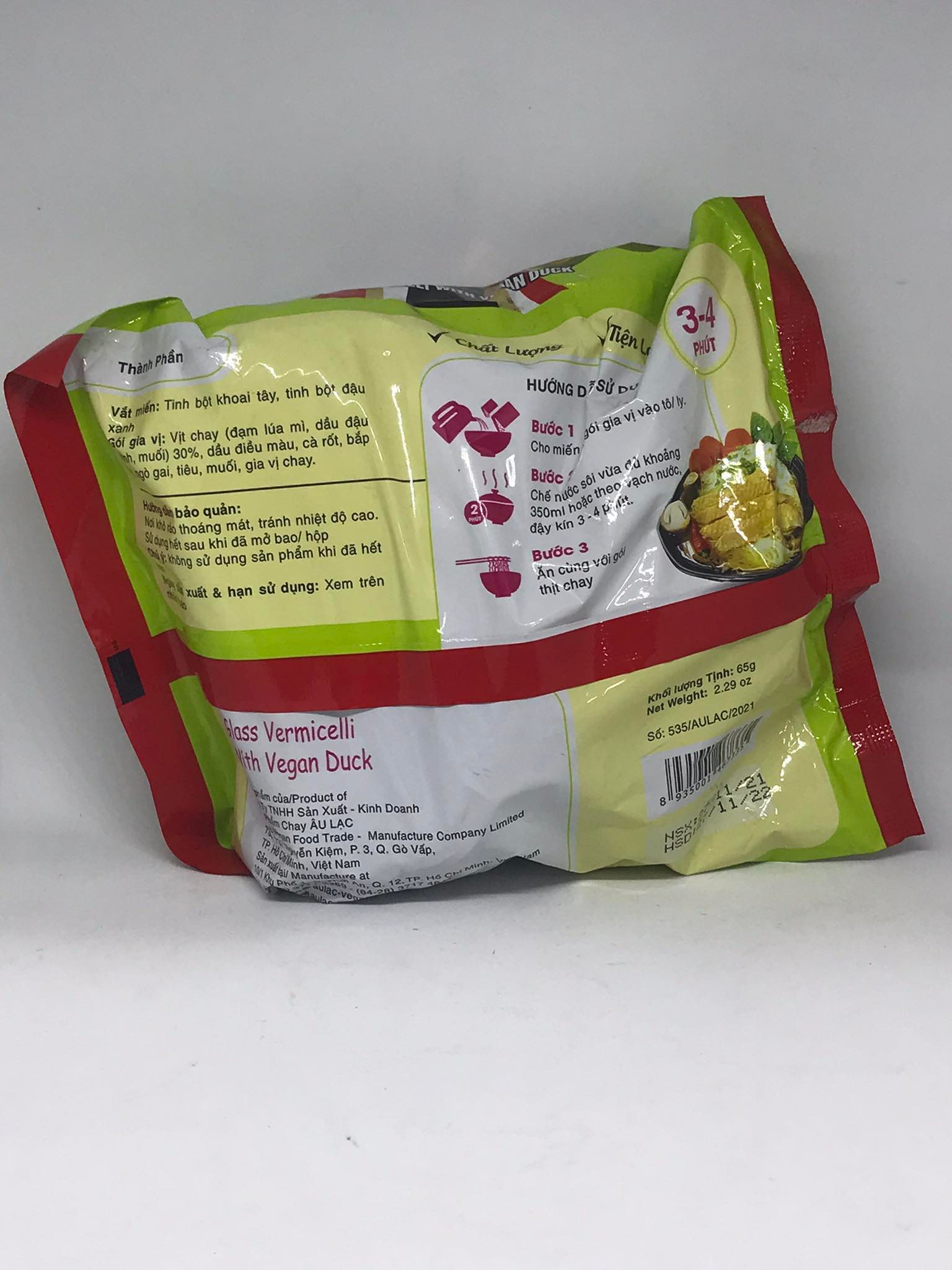Miến Vịt Chay Âu Lạc - Gói 65g