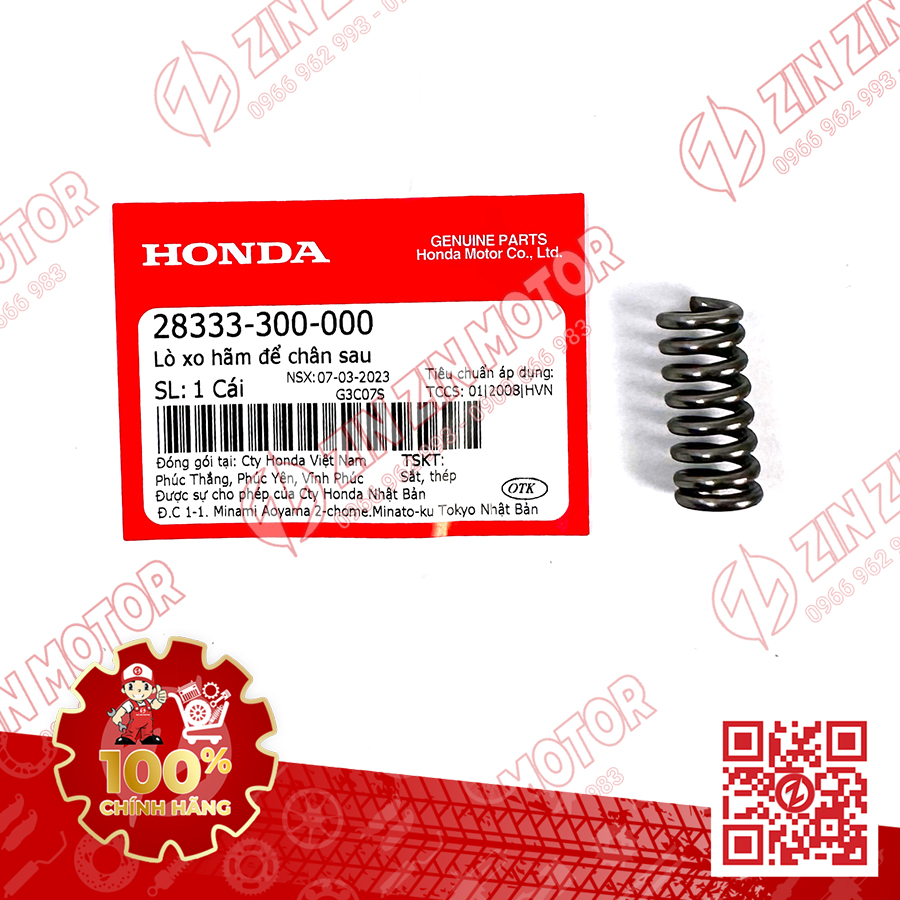 Bộ bi phe cài chốt lò xo gác chân xếp sau ab 160/125 2022 2023+, air blade 150/125 2020 2021, airblade 125 2013 - 2019