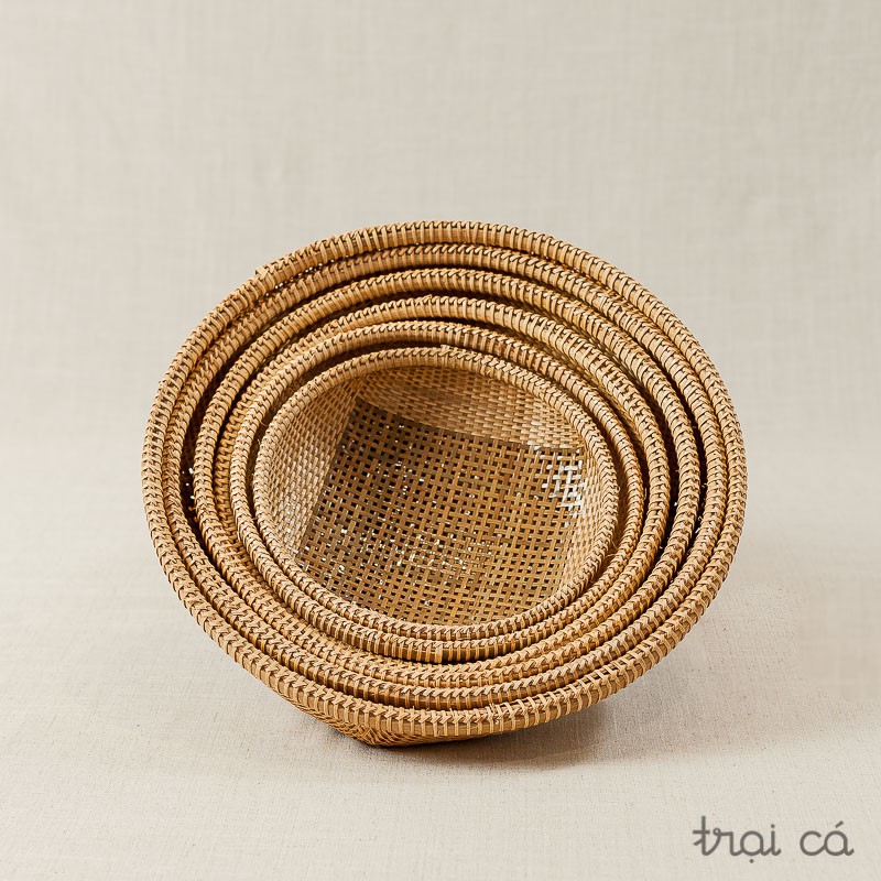 Rổ tre tròn - Nhiều cỡ từ làng nghề Huế