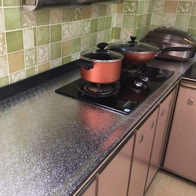 Cuộn 3 Mét Decal Giấy Dán Bếp Tráng Nhôm Cách Nhiệt