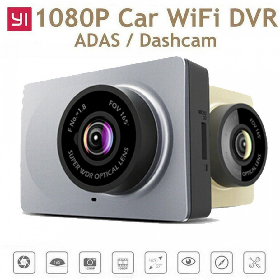 Camera hành trình ô tô Xiaomi Yi Smart Dashcam 165 độ 2k 1296p Bản tiếng