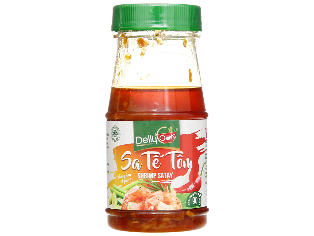 Combo 2 lọ Sa tế Tôm đậm đà cay bùng 90gr Delly Cook