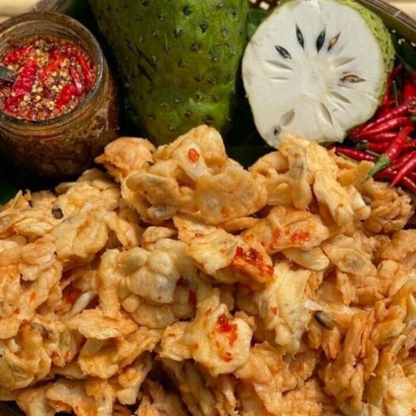 Mãng cầu sấy muối ớt (có video) {Khối lượng tịnh, không tính bao bì}
