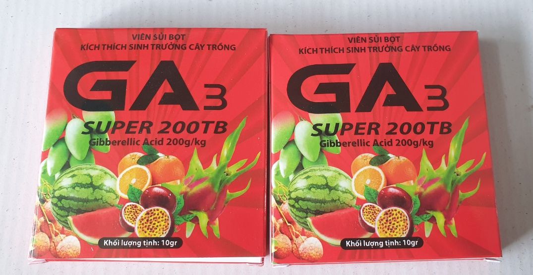 GA3[SUPER 200TB] - KÍCH THÍCH SINH TRƯỞNG CÂY TRỒNG- 10gr