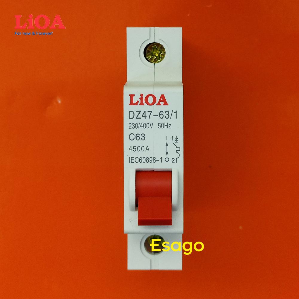 [HCM][63A] Cầu dao tự động (APTOMAT) LiOA 63A loại 1 cực