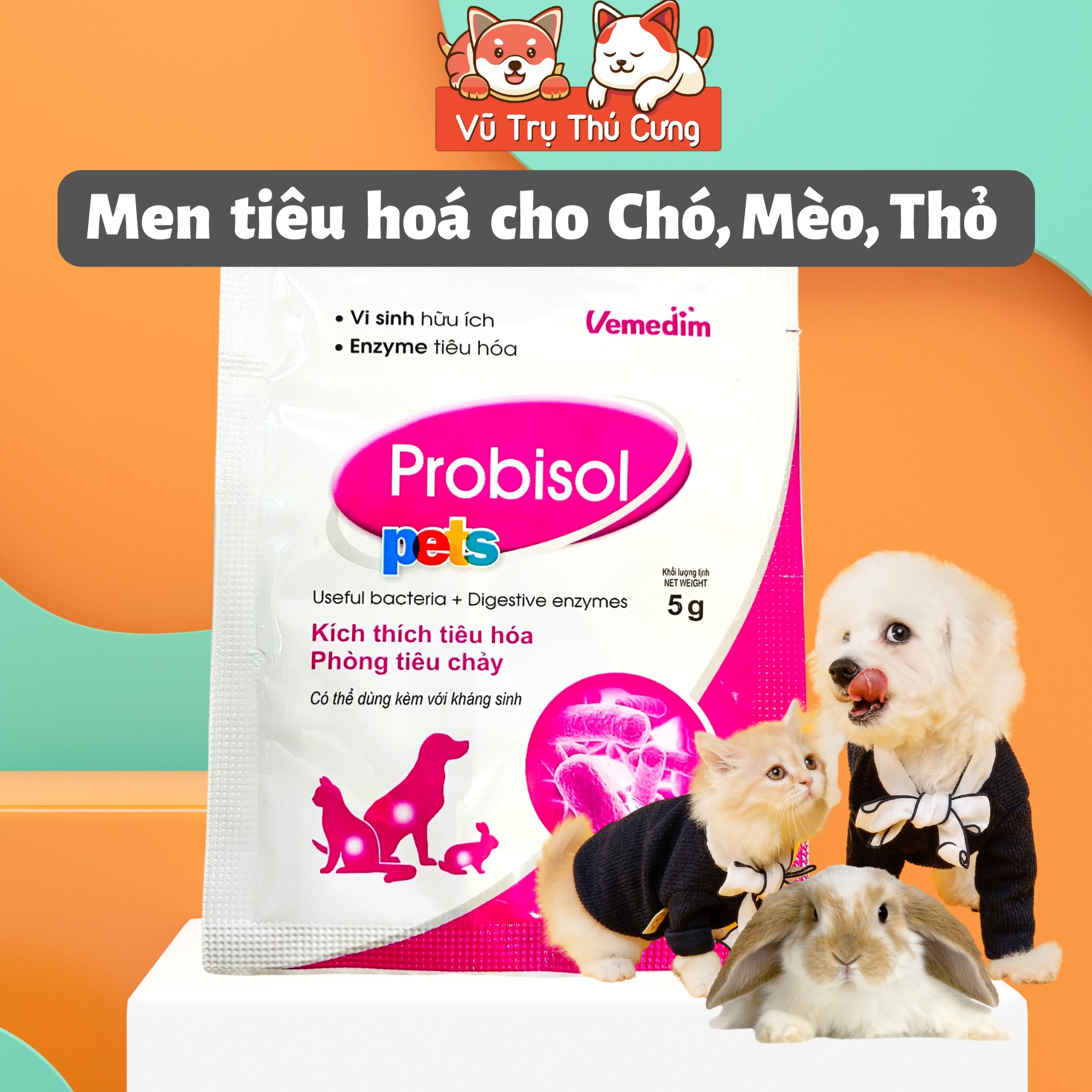 Probisol vemedim 5G Men and cat puppy Digest
