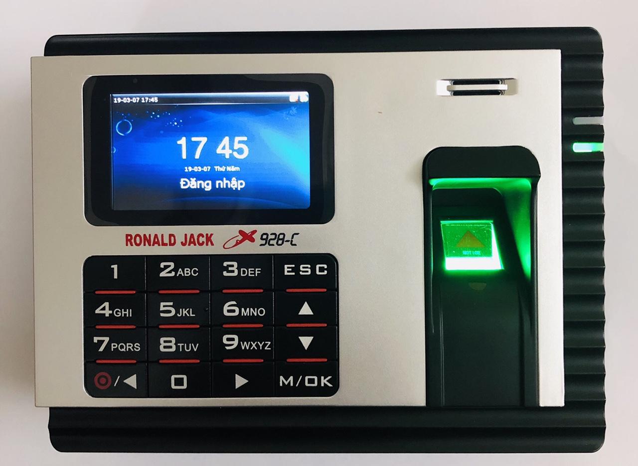 MÁY CHẤM CÔNG VÂN TAY + THẺ CẢM ỨNG RONALD JACK X928-C