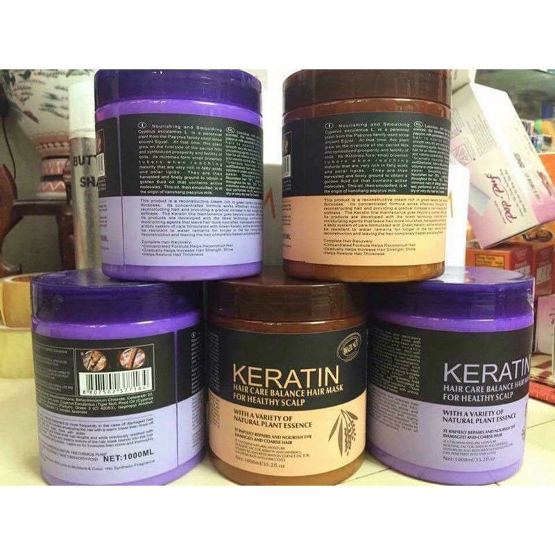 Hấp Dầu Keratin Phục Hồi Tóc 1000Ml. Hàn Quốc|Màu Tím
