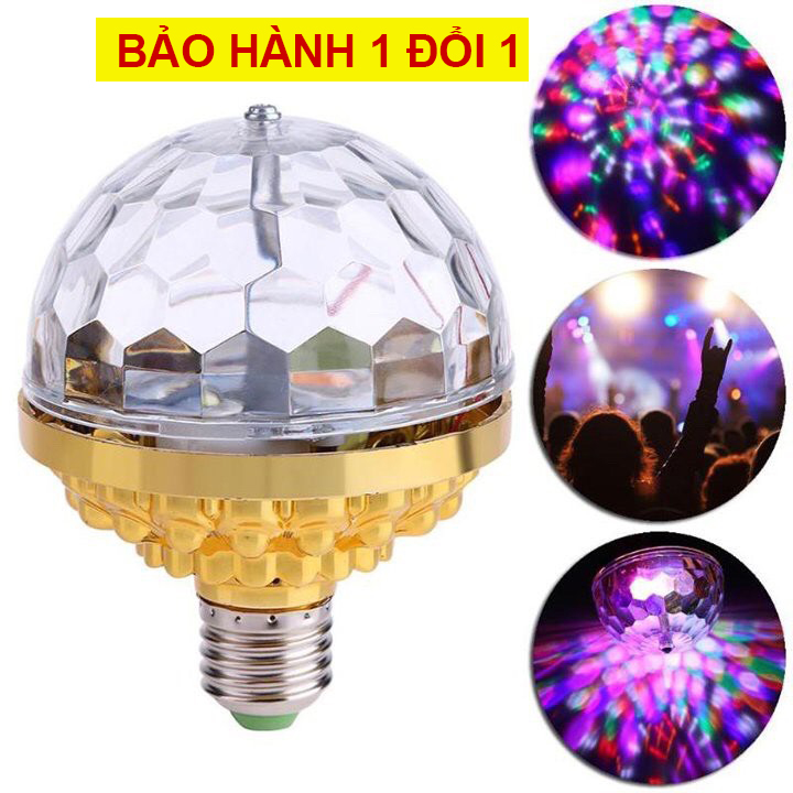 Combo 3 đèn led xoay sân khấu vũ trường 7 màu - đèn quẩy - đèn vũ trường