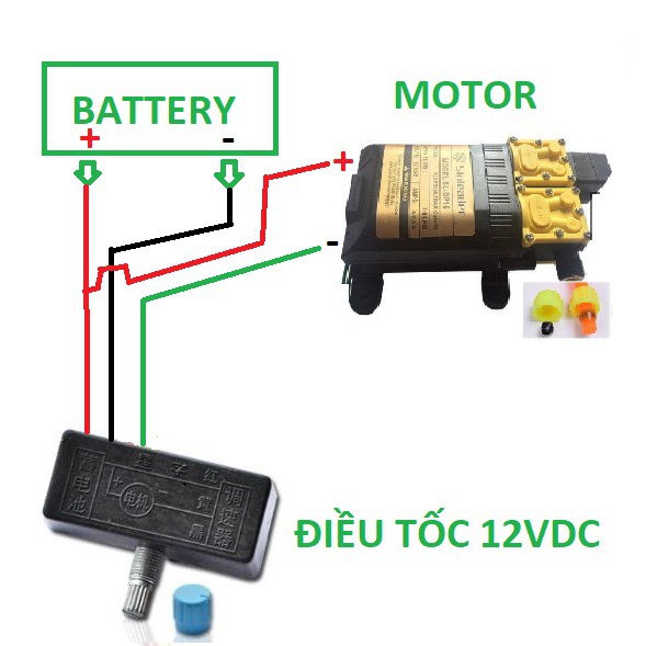 [HCM]Điều tốc chỉnh tốc độ motor 12v máy bơm mini 12v motor 775