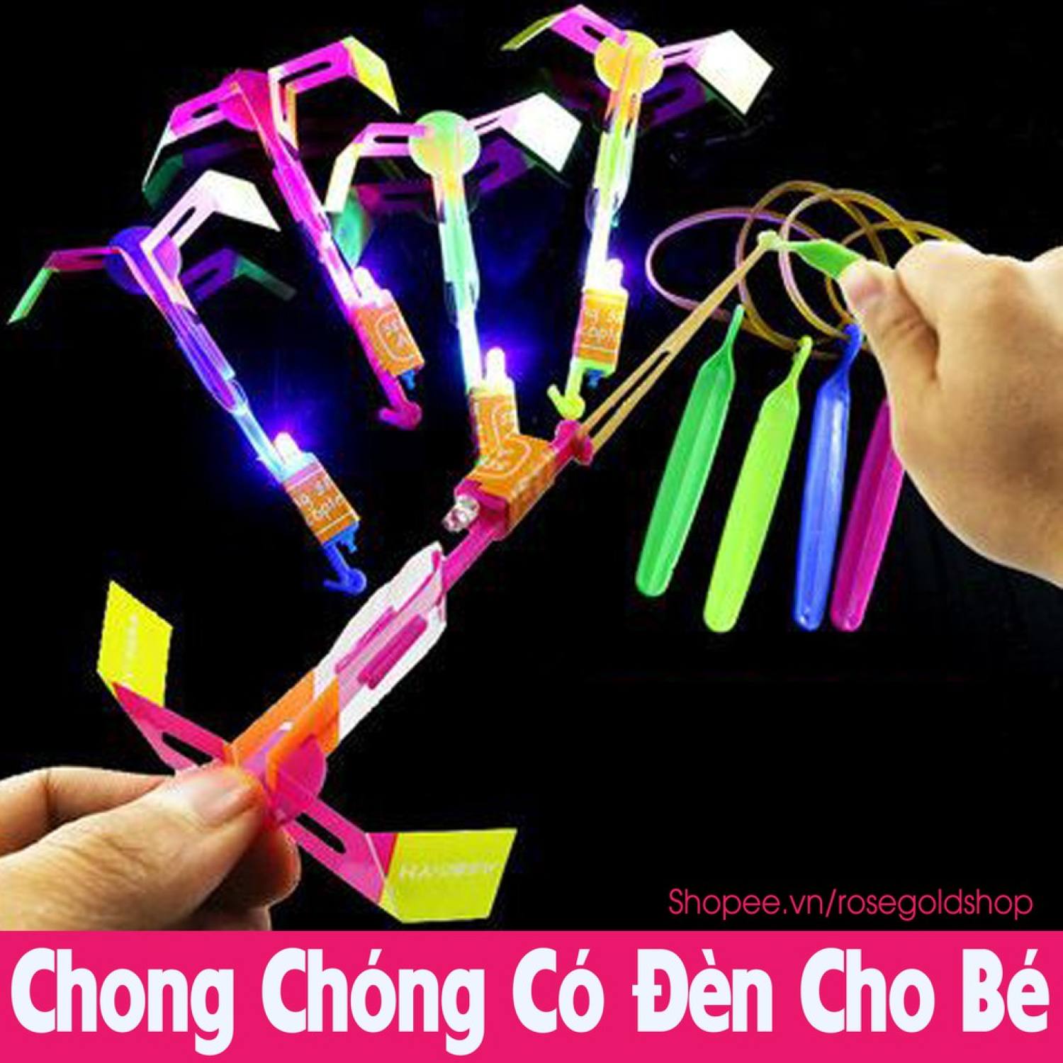 Đồ Chơi Chong Chóng Có Đèn Led Bay Siêu Cao, Món Quà Bé Rất Thích Thú