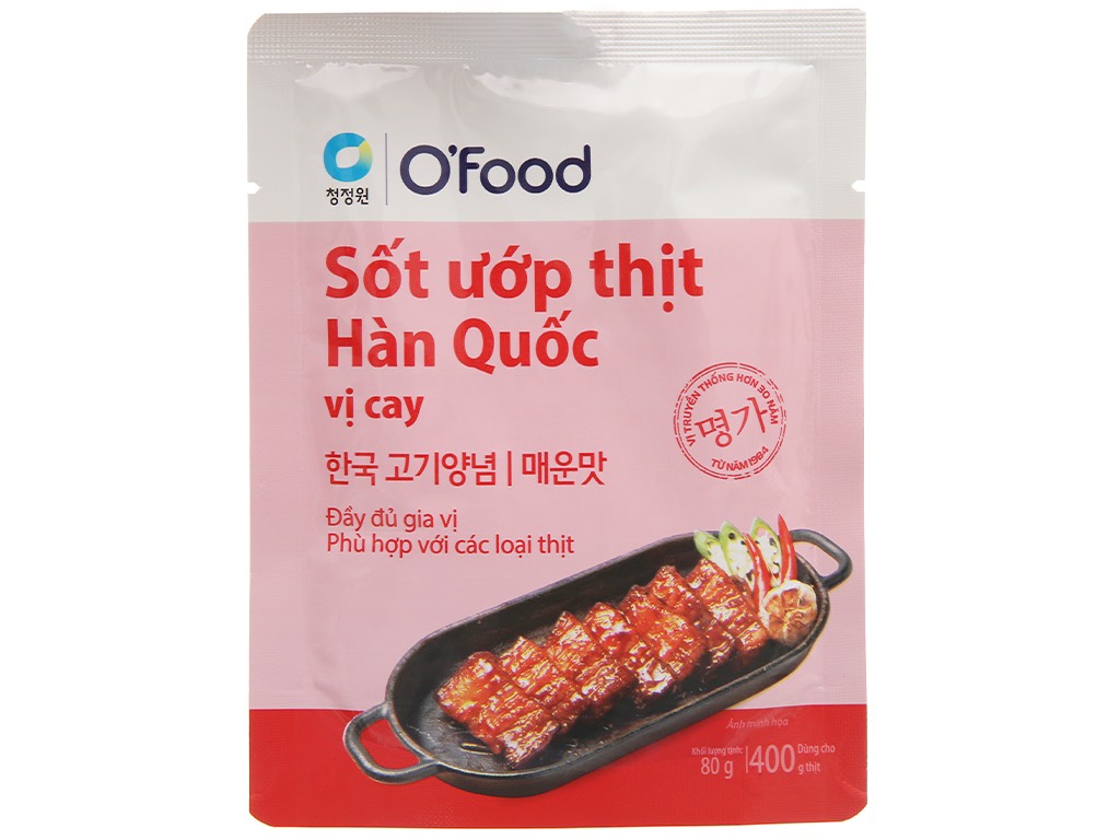 Sốt ướp thịt Hàn Quốc O'Food (80g)