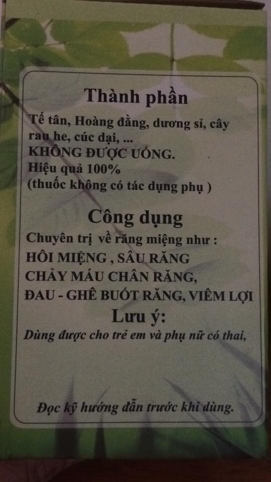Sâu răng, hôi miệng TKH ( cty Trần Kim Huyền)