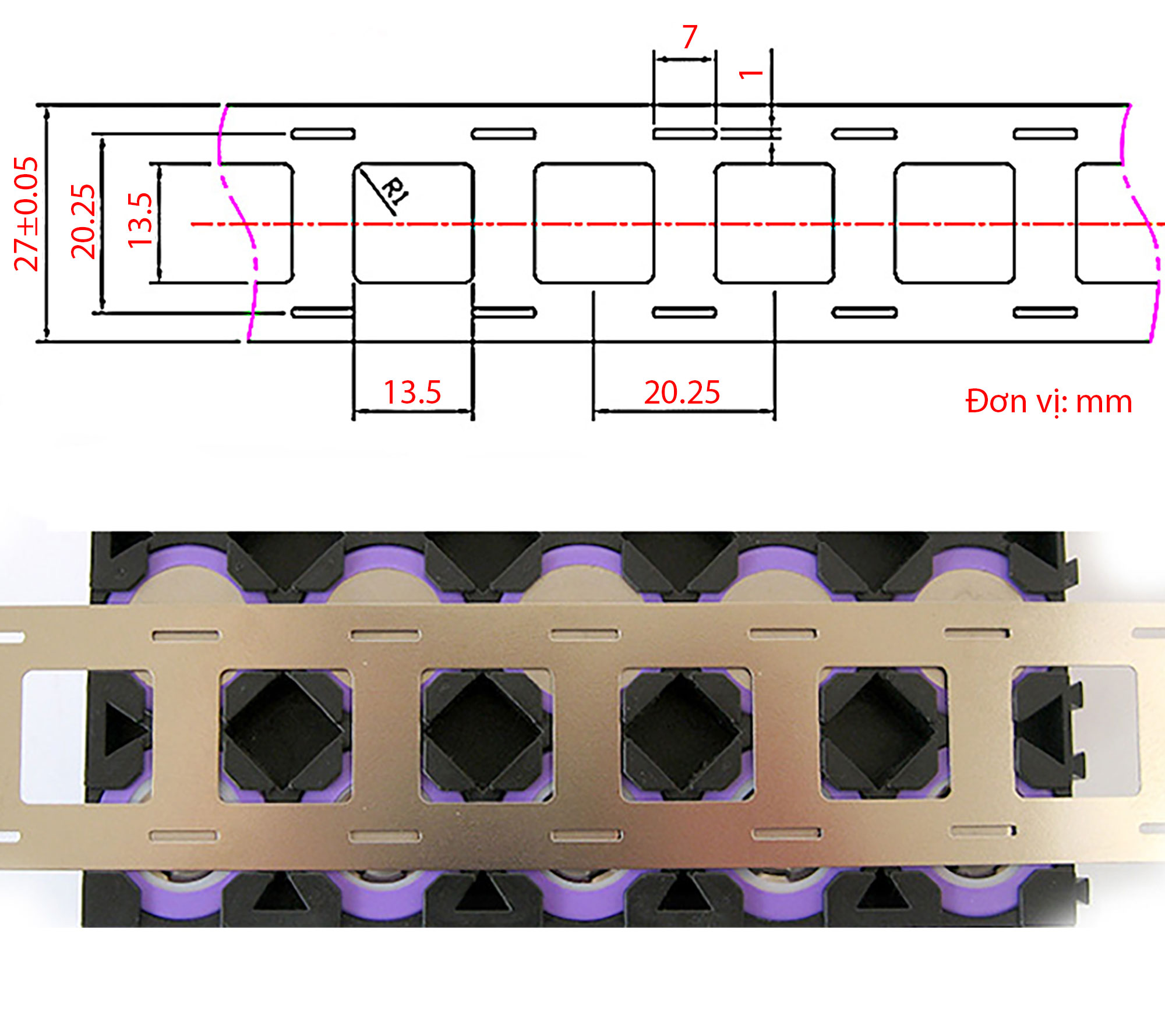 Cuộn 10 mét kẽm hàn cell pin đôi 0.15 x 27mm