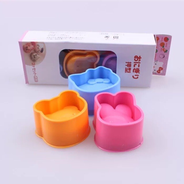[FREE SHIP - BÁN CHẠY] Sét 3 Khuôn Làm Cơm BenTo Cho Bé