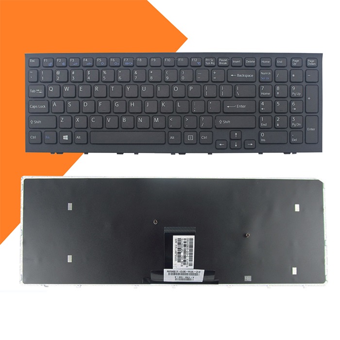 Bàn phím laptop sony vpc-eb màu đen có khung