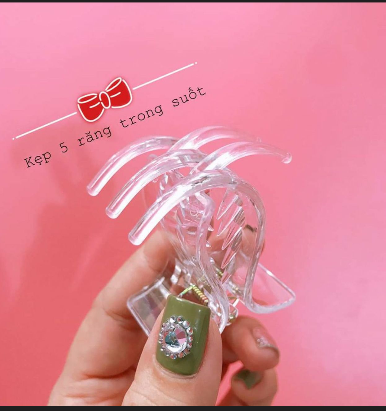 [HCM] Kẹp quắp tóc 5 rằng Thái Lan (màu trắng trong, nâu hoặc đen)