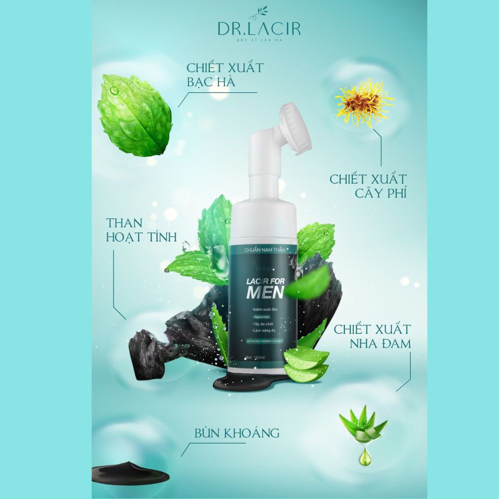 Sữa rửa mặt cho nam Dr.Lacir for men 150ml